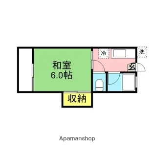 メゾンドソレイユ【2階】の間取り