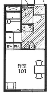 レオパレスエルパセオⅢ【2階】の間取り