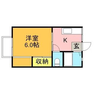 大澤ハイツ【1階】の間取り