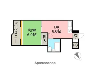 シティーリバーむさしの【1階】の間取り