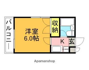 東京都小金井市東町2丁目【アパート】の間取り