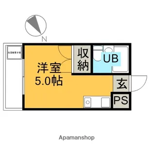 第一根岸ビル【4階号室】の間取り