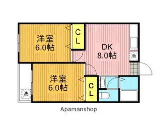 小川マンション【1階】の間取り