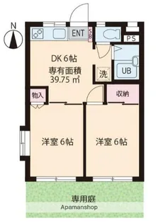 モンシャトー小金井東【1階】の間取り