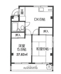 ヘリオス天神町レジデンス【4階】の間取り