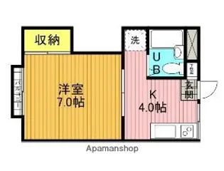 コーポDS【205号室】の間取り