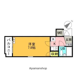 マイナビSTAYパレス吉祥寺イースト【2階】の間取り