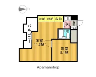 スペランザクニタチ【3階】の間取り