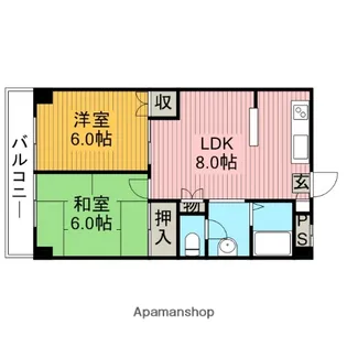 ベルハイツ恋ヶ窪【4階】の間取り