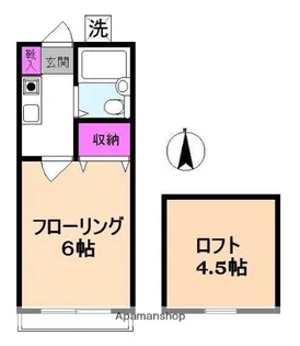 カーサ元町A【2階】の間取り