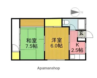平田荘【2階】の間取り