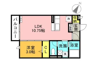 ヴェルドミールA【2階】の間取り