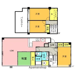 国分寺ハウス【4階】の間取り