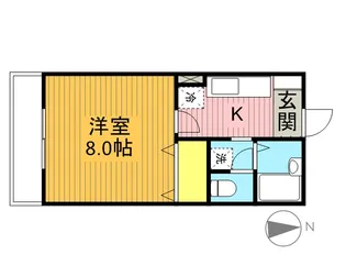 カーサ・フローラー【1階】の間取り