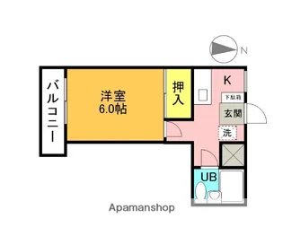 メゾン荒井【202号室】の間取り