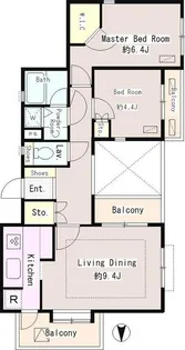 東村山北パーク・ホームズ【3階】の間取り