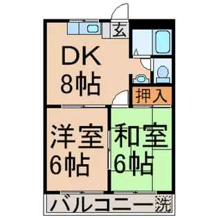 エクセル大和【1階】の間取り