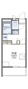 レオパレス西砂川【3階】の間取り