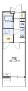 レオパレスアーバン国立【2階】の間取り