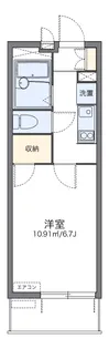 レオパレスアーバン国立【4階】の間取り