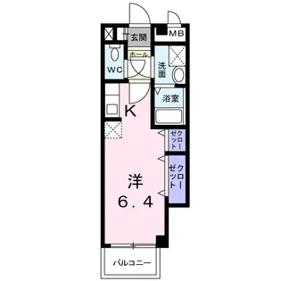 フレグランス2【3階】の間取り