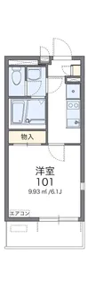 レオネクストNISHIGAIⅢ【107号室】の間取り
