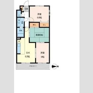 プライムアーバン武蔵小金井【3階】の間取り