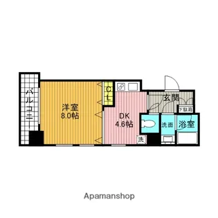 メゾンポメル小川【2階】の間取り