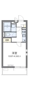 クレイノオールミエール天神【3階】の間取り