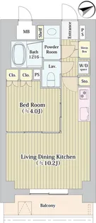 キングストンパレス立川【6階】の間取り