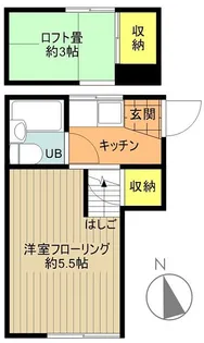 サンハイツ【1階】の間取り