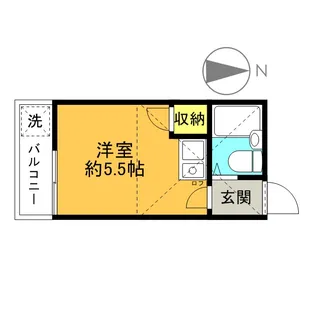 コーポマリーナ成城【1階】の間取り