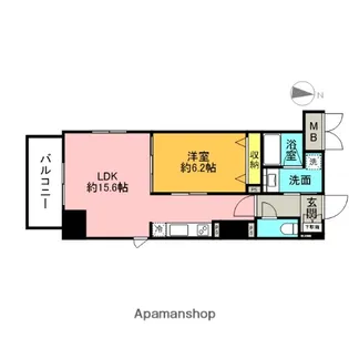 グランシャルール武蔵境【9階】の間取り