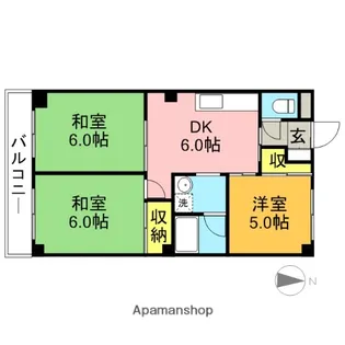メリーウェーブ【2階】の間取り
