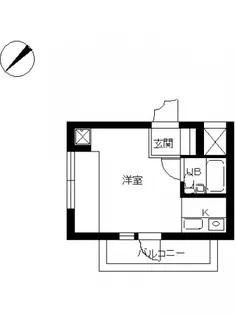 スカイコート立川2【201号室号室】の間取り