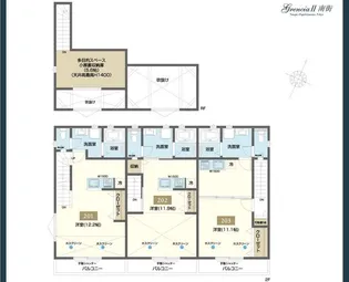 GRENCIAⅡ南街【2階】の間取り
