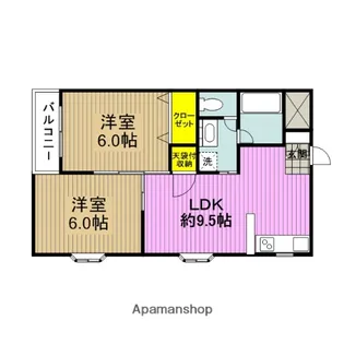 ストークマンション新藤【2階】の間取り