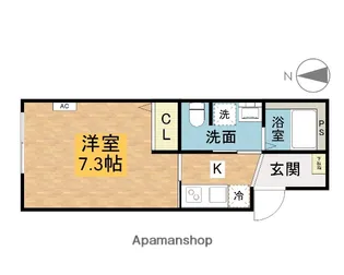 クヴェレ【3階】の間取り