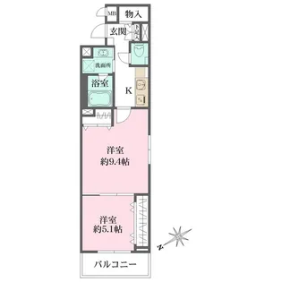 SILVERADO SHIBASAKIーCHO【1階】の間取り