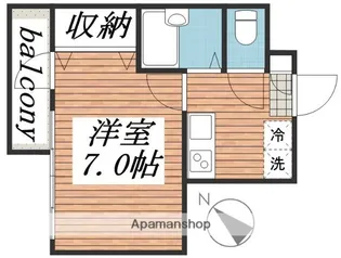 アプレシティ国分寺【2階】の間取り
