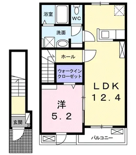 ボヌール【2階】の間取り