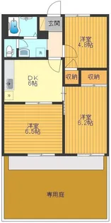 サンレイク中央【102号室号室】の間取り