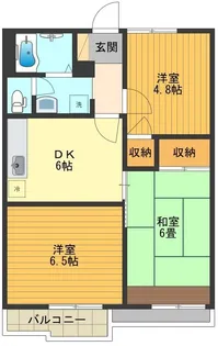 サンレイク中央【202号室号室】の間取り