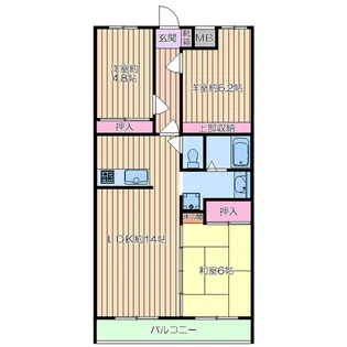 グレースコート【3階】の間取り