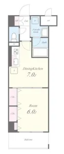 リッツ ラピス【8階】の間取り