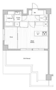 NーSTAGE NISHIKUNITACHI【0605号室】の間取り