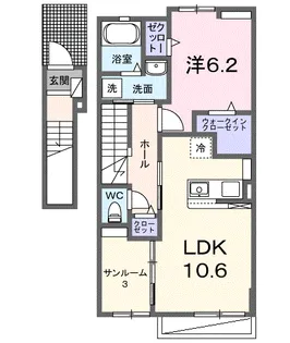 メイ・ガーデン【2階】の間取り