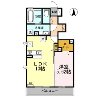 パナックスⅡ【1階】の間取り