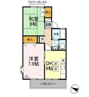 ストークコートN【1階】の間取り