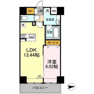 SORA【8階】の間取り